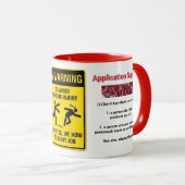 Grappige mok voor de application specialist マグカップ (正面右)
