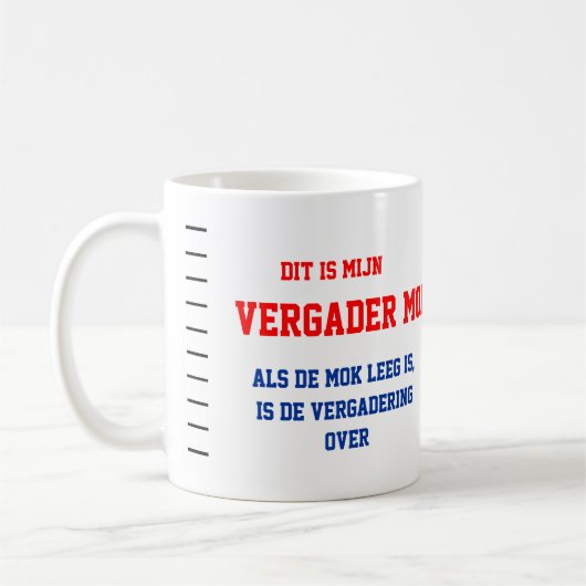 Grappige vergader mok コーヒーマグカップ (左)