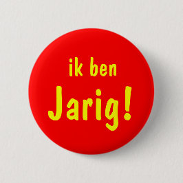 Grappige Verjaardag Button 缶バッジ