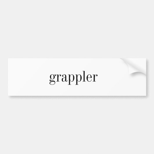 grapplerのバンパーステッカー バンパーステッカー (正面)