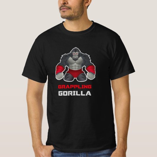 Grappling Gorilla Wrestling Fighter Tシャツ (正面)