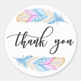 GrasibleGraphics: Bespoke Thank You Stickers ラウンドシール