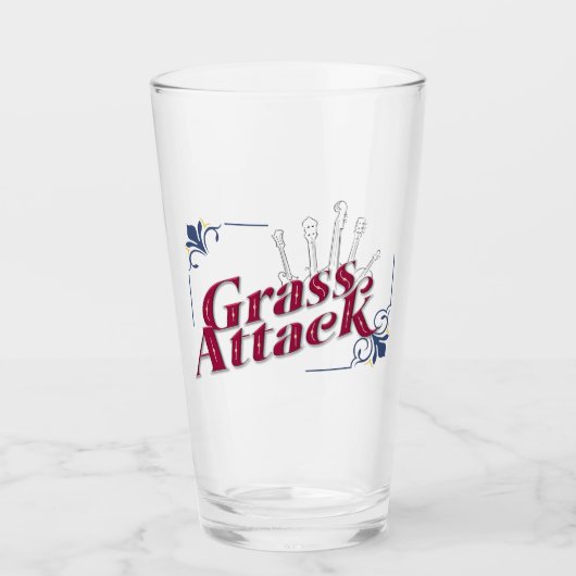 Grass Attack Glass Tumbler タンブラーグラス (正面)