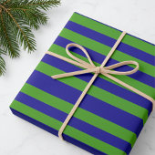 Grass Green and Earth Dark Blue Wrapping Paper ラッピングペーパーシート