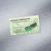 Grass | Lawn Mower | Landscaping Industry マグネット名刺 (インサイチュ)
