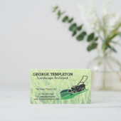 Grass | Lawn Mower | Landscaping Industry 名刺 (スタンド正面)