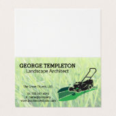 Grass | Lawn Mower | Landscaping Industry 名刺 (外部フラット)