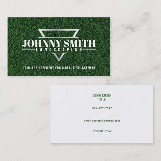 Grass Mower Slogans名刺 名刺 (正面/裏面)