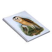 Grass Owl Notebook （80ページB&W） ノートブック (右側)