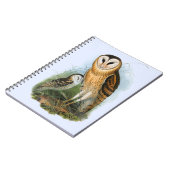 Grass Owl Notebook （80ページB&W） ノートブック (左側)