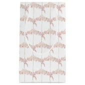 Grass pink watercolor repeat patterned スモールペーパーバッグ (正面)