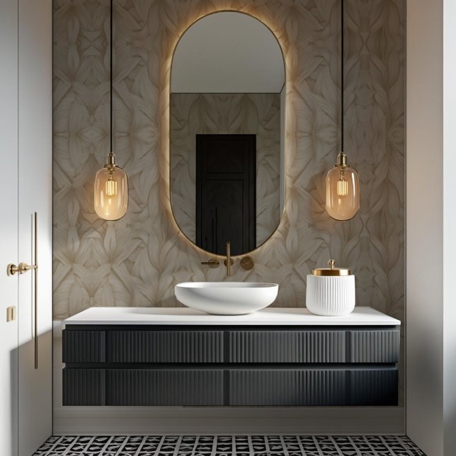 Grasscloth、Raffia、紙織りのルックで暖かいニュート 壁紙 (クリエイターアップロード済み)