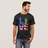 Grasshopper American Flag Sunglasses 4th of July P Tシャツ (正面フル)