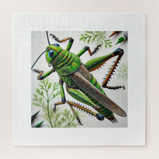 Grasshopper in natural environment 251024IREF222 - ジグソーパズル (縦)