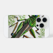 Grasshopper in natural environment 251024IREF222 - iPhoneケース (裏面横)