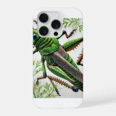 Grasshopper in natural environment 251024IREF222 - iPhoneケース (裏面)