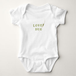 Grasshopper Love Bug Botanical Baby Shower ベビーボディスーツ