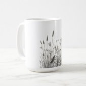 Grasshopper & Wild Grass Ink Art Coffee Mug コーヒーマグカップ (正面左)