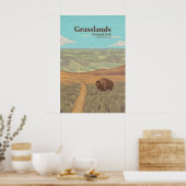 Grasslands National Park Canada Travel Poster ポスター (キッチン)