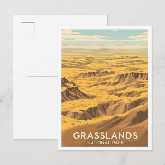Grasslands National Park Saskatchewan Canada ポストカード (正面/裏面)