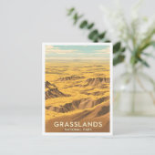 Grasslands National Park Saskatchewan Canada ポストカード (スタンド正面)