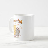 Grate-ful - かわいいチーズとおろし器の感謝祭 コーヒーマグカップ (正面左)