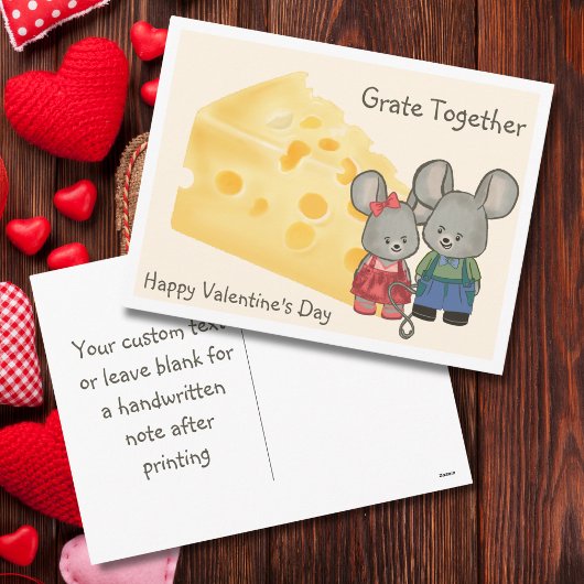 Grate Together - Cheesy Valentine’s Day Mouse シーズンポストカード