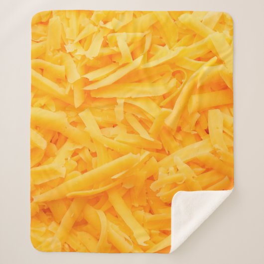 grated cheddar cheese top view シェルパブランケット (正面)
