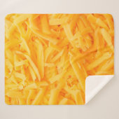 grated cheddar cheese top view シェルパブランケット (正面(横))