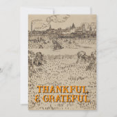 Grateful and Thankful The Harvest Vincent van Gogh シーズンカード (正面)