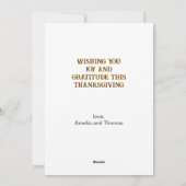 Grateful and Thankful The Harvest Vincent van Gogh シーズンカード (裏面)