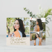 Grateful Cream Multi Photo Graduation 案内状 (スタンド正面)