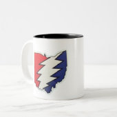 "Grateful Dead & the Psychedelic Revolution: Jerry ツートーンマグカップ (正面左)