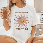 Grateful For Every Little Thing Retro Boho Sun トライブレンドＴシャツ