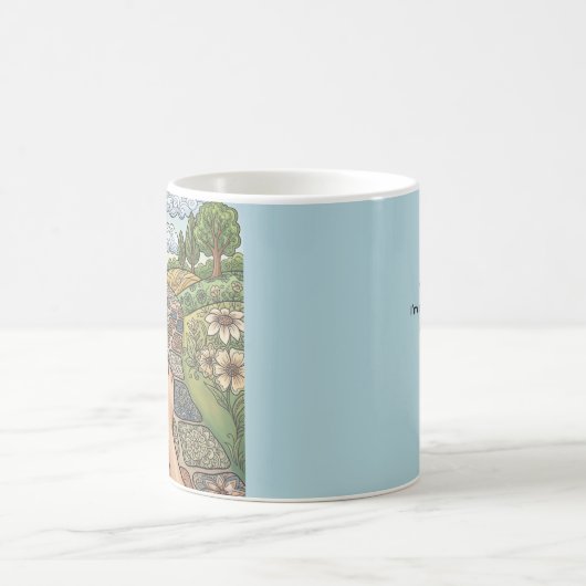 Grateful For Every Step Personalized Coffee Mug コーヒーマグカップ (中央)