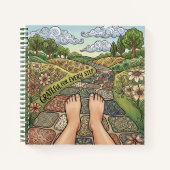 Grateful For Every Step Personalized Notebook ノートブック (正面)