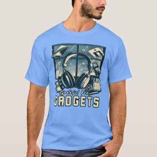 Grateful For Gadgets Nostalgia Funhanksgiving IT f Tシャツ