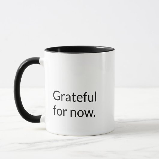 'Grateful For Now' Peace and Positivity Gift  マグカップ (左)