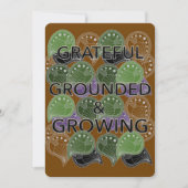 Grateful Grounded Growing – Modern Geo Art Card シーズンカード (正面)