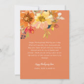 Grateful, happy thanksgiving photo greeting card サンキューカード (裏面)