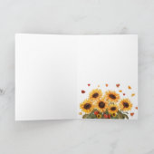 Grateful Harvest Cart Thanksgiving Card カード (内部)