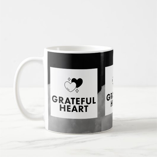 Grateful Heart. Coffee Mug. コーヒーマグカップ (左)