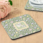 Grateful Heart Joyful Life Floral Coaster Set コースター