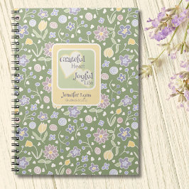 Grateful Heart Joyful Life Personalized Journal ノートブック