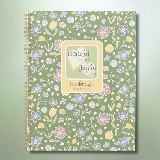 Grateful Heart Joyful Life Personalized Planner  プランナー手帳