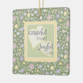 Grateful Heart Joyful Life Photo Ceramic Ornament セラミックオーナメント (左)