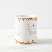 Grateful Heart Thankful Soul マグカップ – ミニマルな秋のデザイン (中央)