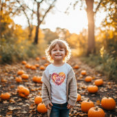 Grateful Heart Watercolor Calligraphy kids Tシャツ