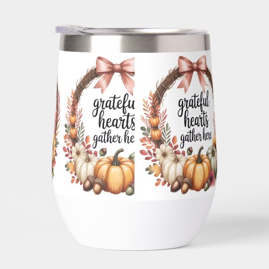 Grateful hearts gather here Thanksgiving cozy fall (右面)