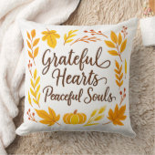 "Grateful Hearts, Peaceful Souls" スローピロー (ブランケット)